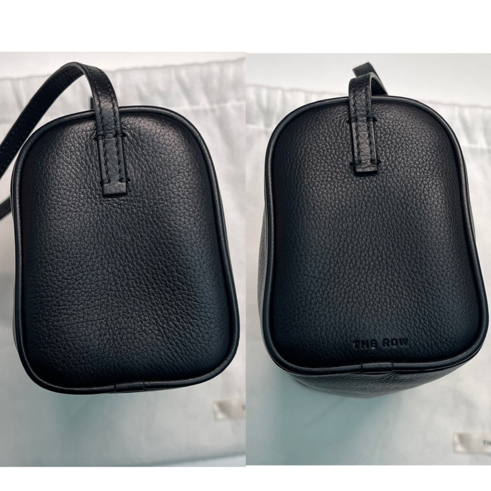 THE ROW Black 90s Zip leather Shoulder Bag Mini handbag Bag w/dust bag - Picture 14 of 16